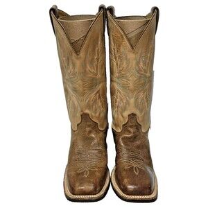Justin Bent Rail Western Cowboy Boots BRL338 Tall Brown Riding Womens Size 9 C